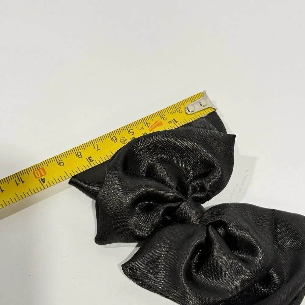 New Coquette black hair Satin bow for women and girls